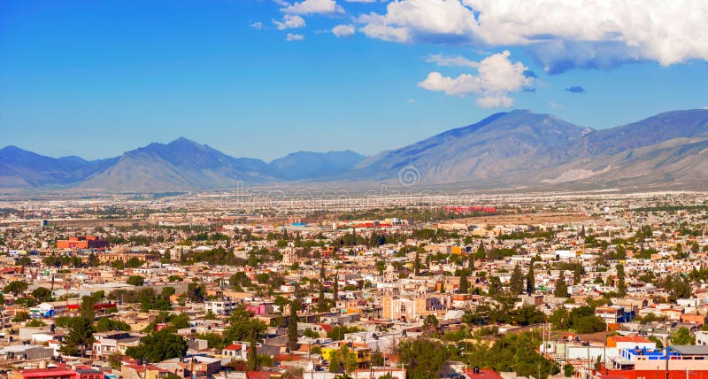 Панорама города Saltillo в Мексике стоковые фото Панорама города Saltillo в Мексике стоковые фото