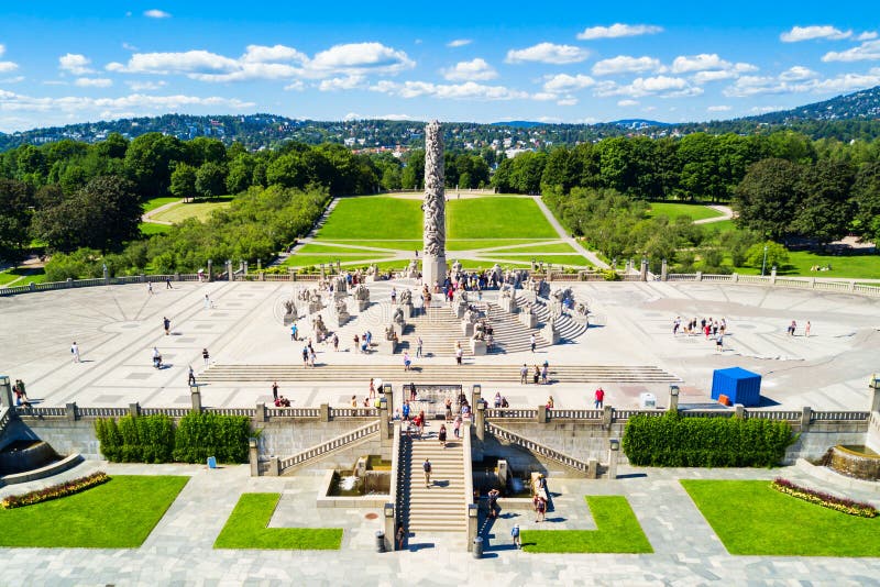 Парк скульптуры vigeland Осло стоковая фотография