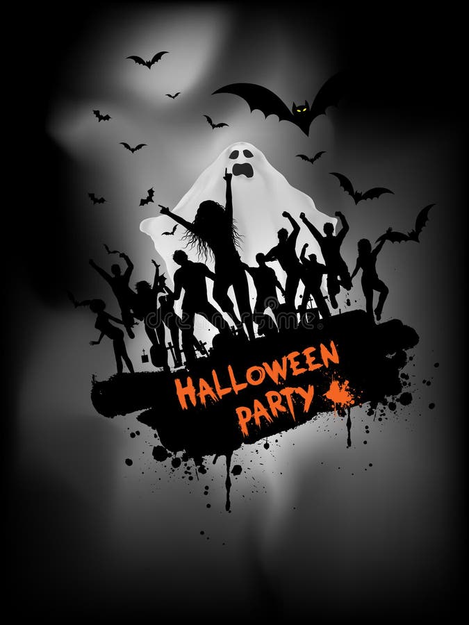 партия halloween grunge предпосылки иллюстрация штока партия halloween grunge предпосылки иллюстрация штока