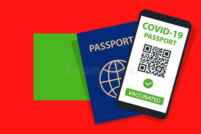 паспорт covid19 на фоне флага мальдив. вакцинирован. qr-код. смартфон. сертификат иммунного здоровья. документ о вакцинации. бесплатная иллюстрация