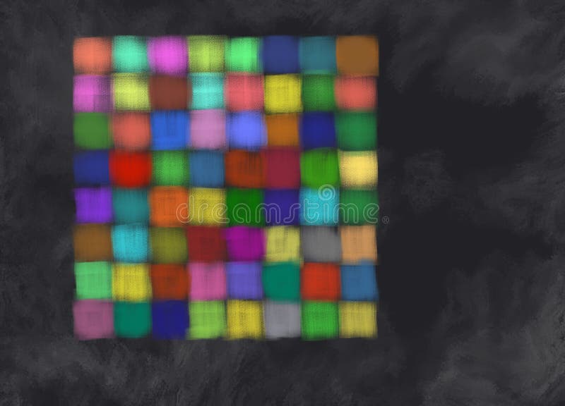 A field of pastel chalk colors in different colors / Colours, painted at a dark grey blackboard. A field of pastel chalk colors in different colors / Colours, painted at a dark grey blackboard