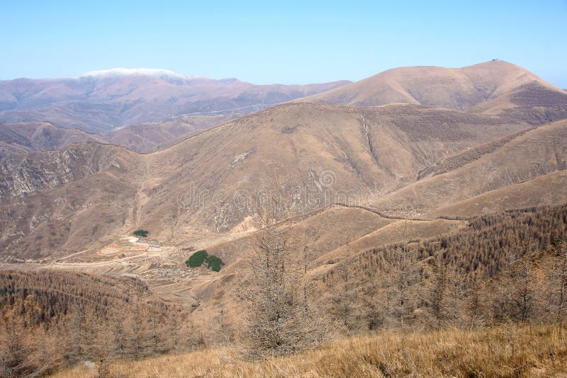 пейзаж mt wutaishan стоковые изображения rf пейзаж mt wutaishan стоковые изображения rf