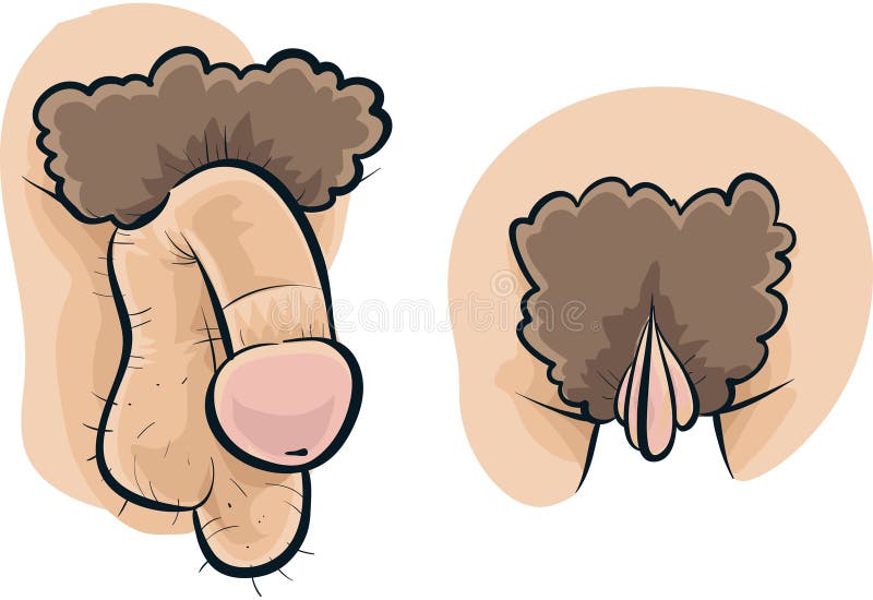 Gemischtrassiger Monsterschwanz Cartoon Cumshot