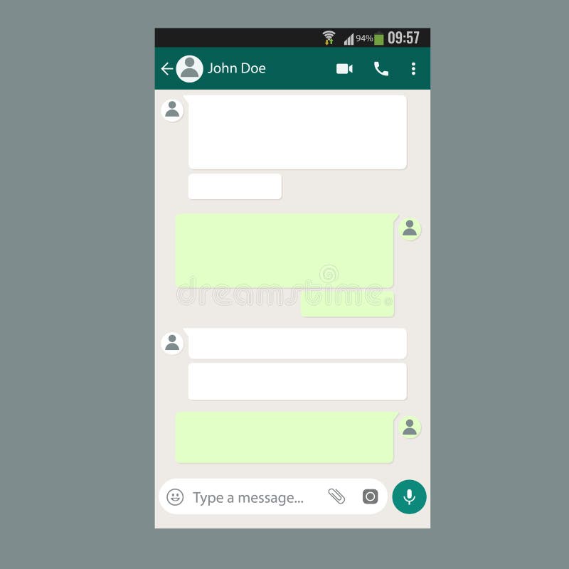Передвижной шаблон app болтовни набора UI на экране smartphone иллюстрация вектора Передвижной шаблон app болтовни набора UI на экране smartphone иллюстрация вектора