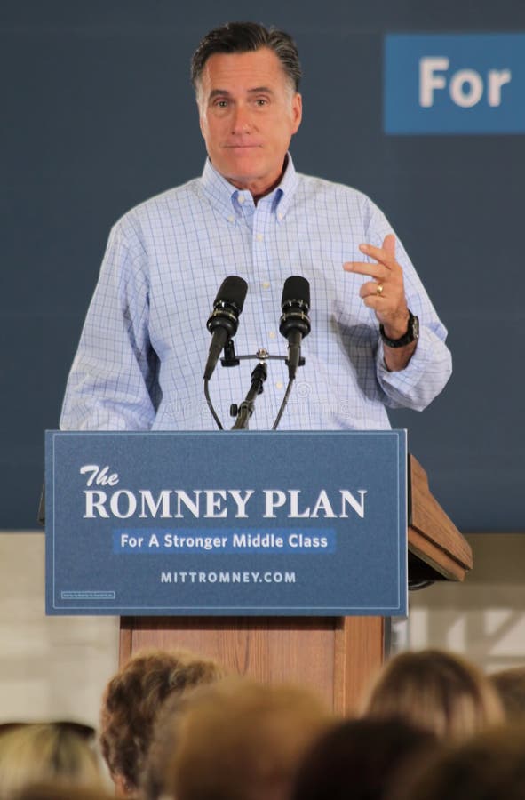 Mitt Romney, the USA Republican Presidential candidate for 2012, addresses the crowd in Golden, Colorado on August 2, 2012. Mitt Romney, the USA Republican Presidential candidate for 2012, addresses the crowd in Golden, Colorado on August 2, 2012.