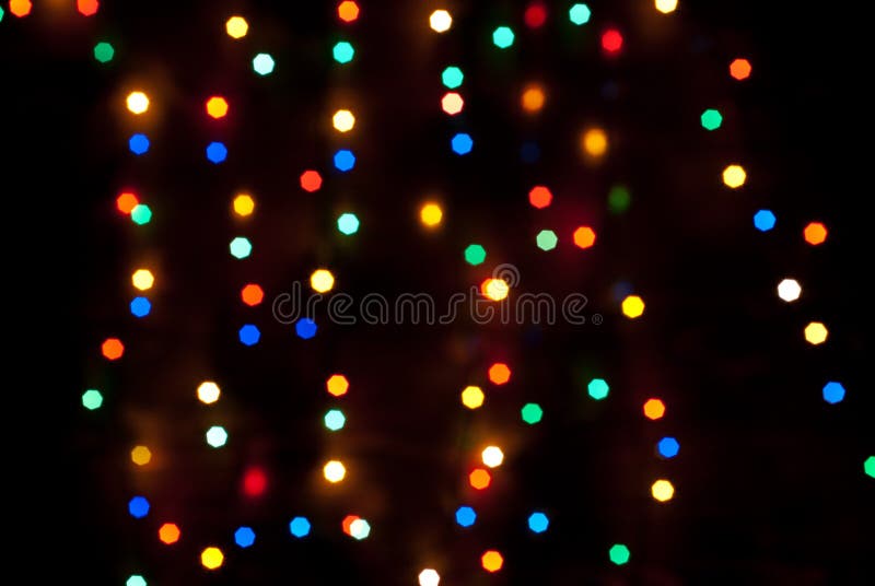 Пестротканое bokeh светов рождества стоковая фотография Пестротканое bokeh светов рождества стоковая фотография