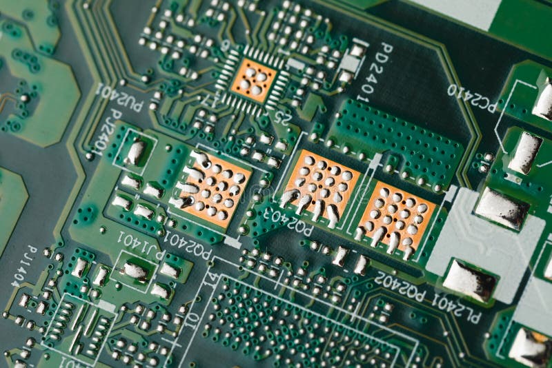Печатная плата pcb для ноутбука стоковая фотография rf Печатная плата pcb для ноутбука стоковая фотография rf