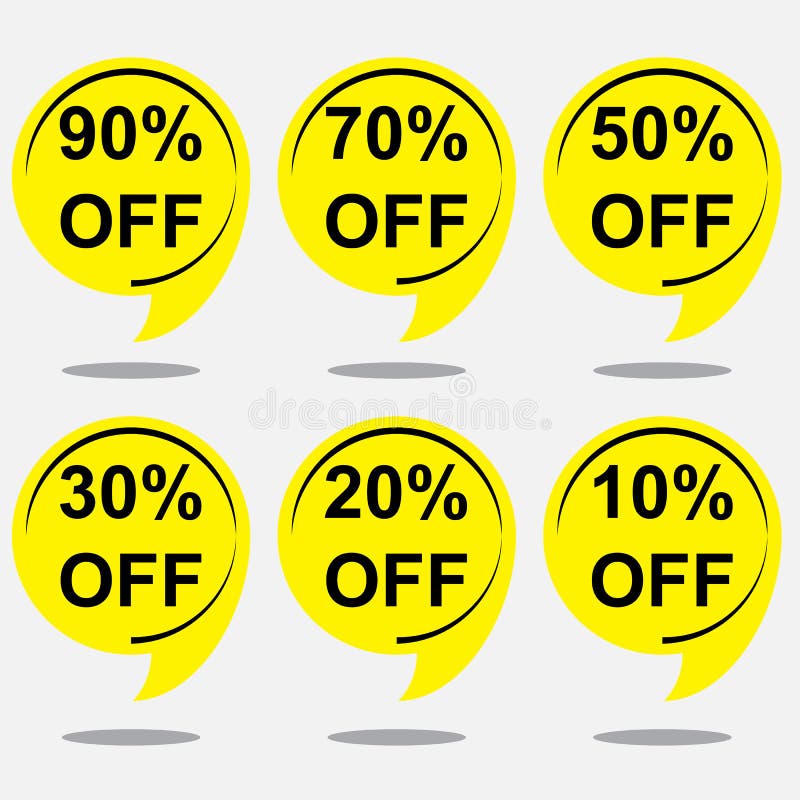 Discount Super Sale, weekend special offer speech yellow banner. Vector isolated illustration royalty free illustration.