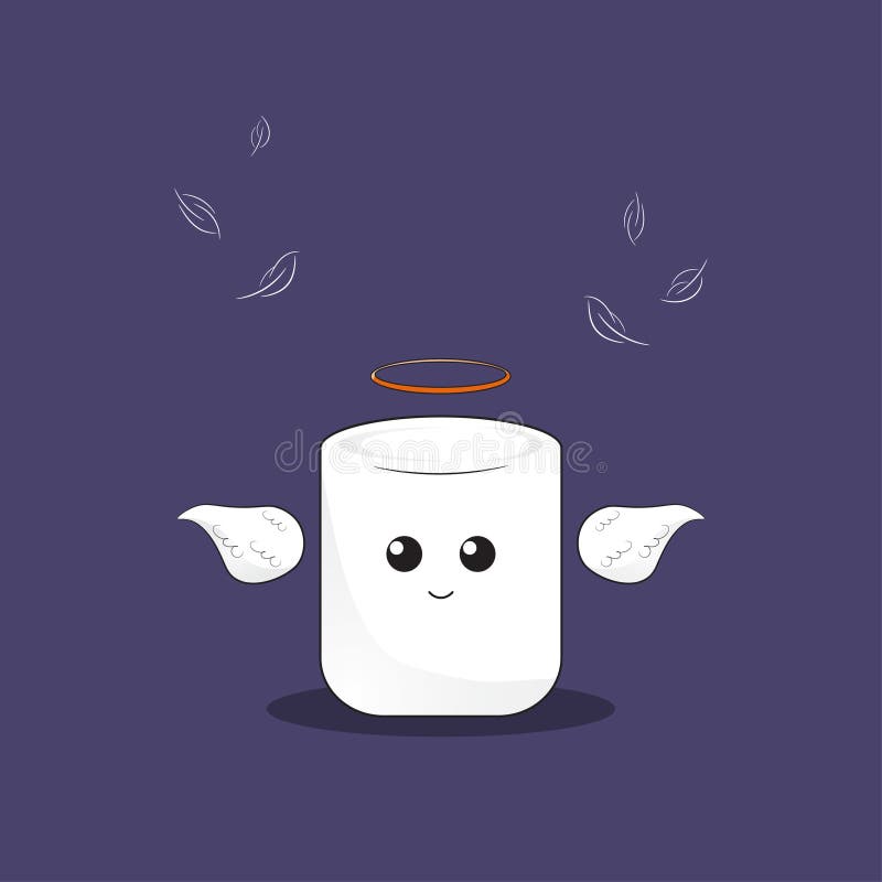 Marshmallow angel royalty free illustration Marshmallow angel royalty free illustration