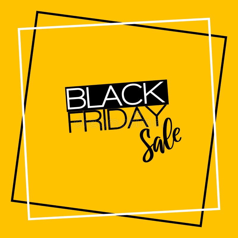 Black Friday sale inscription design template. Black Friday Sale offer. Discount offer presentation. Creative concept for sales s stock illustration