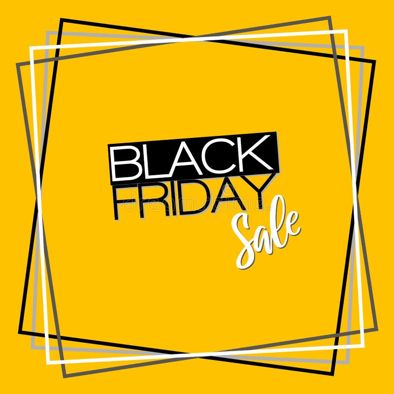 Black Friday sale inscription design template. Black Friday Sale offer. Discount offer presentation. stock illustration