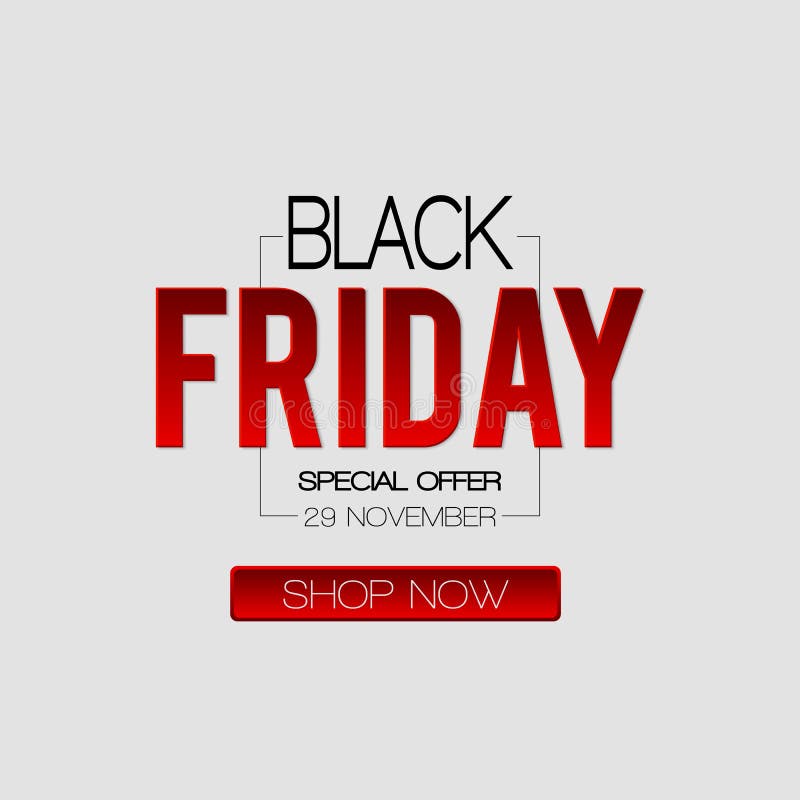 Black Friday sale inscription design template and banner. Discount offer presentation. Creative concept for sales season. stock illustration
