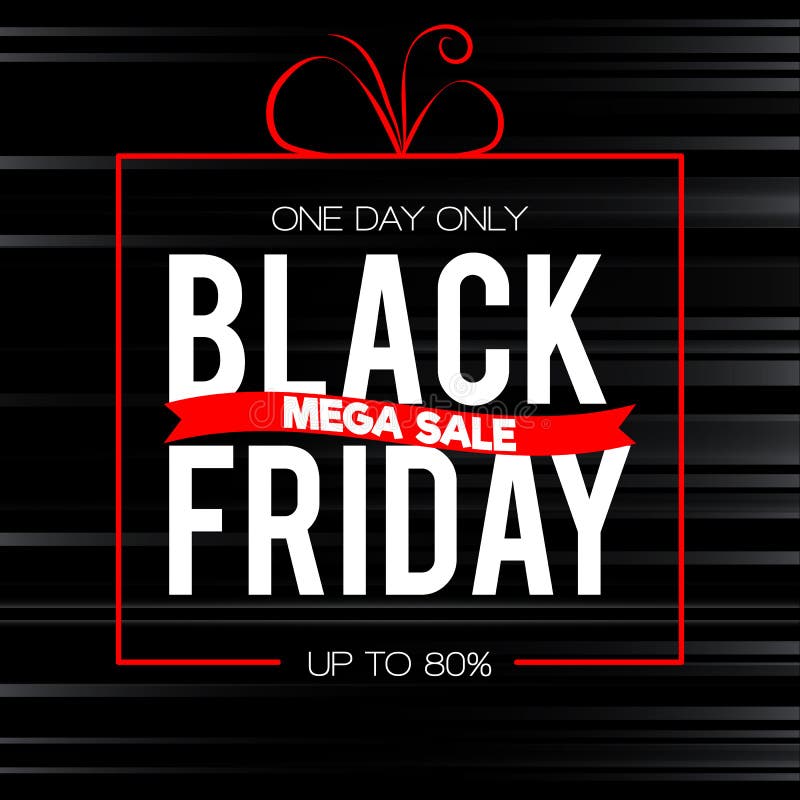 Black Friday sale inscription design template and banner. Discount offer presentation. Creative concept for sales season. vector illustration
