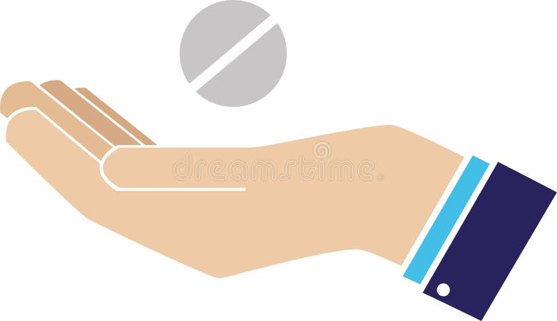To make medical drugs. Pills in hand logo. Medical sign protection. Dietary Supplement. Medication in hand icon. Health issues. Hand palm protection symbol. Caring for your health. Medical protection. Tablet and capsule logo. Day of medicine. Medical treatment. Vitamins
