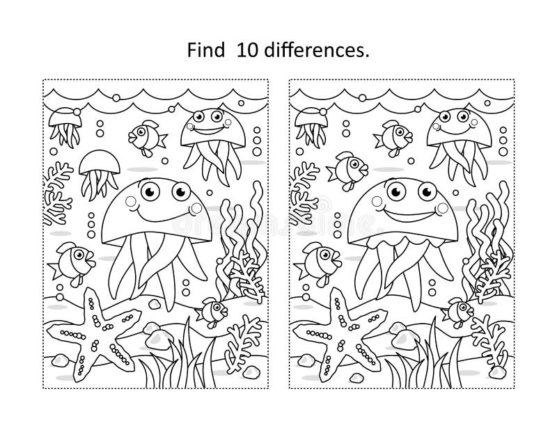Spot The Difference Free Printable Adult