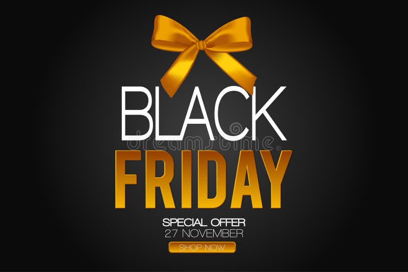 Black Friday sale inscription design template. Super Sale offer. Discount offer presentation. Creative concept for sales season. stock illustration