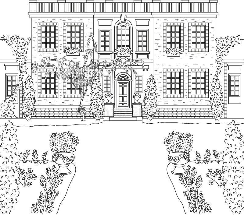 Brick House Coloring Page Coloring Pages