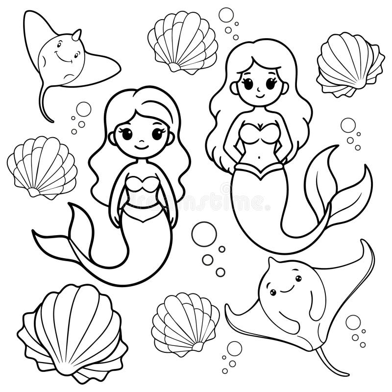 Underwatersketch Stock Illustrations – 2 Underwatersketch Stock