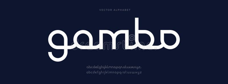 Elegant modern minimal font. Modern typeface. English alphabet. Set of letters. Font set for logo, cover, headline royalty free illustration