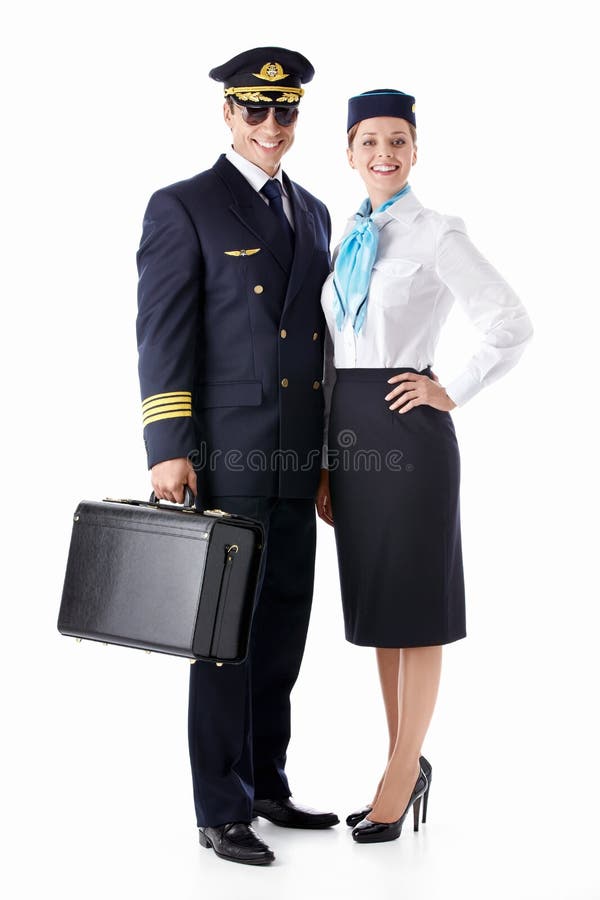 Пилот и stewardess стоковое изображение rf Пилот и stewardess стоковое изображение rf