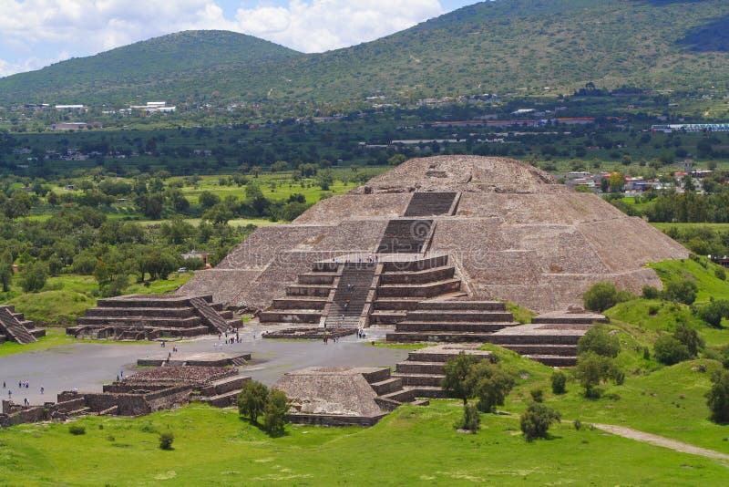 Moon Pyramid as part of the archaeological site of teotihuacan, near mexico city. Moon Pyramid as part of the archaeological site of teotihuacan, near mexico city.