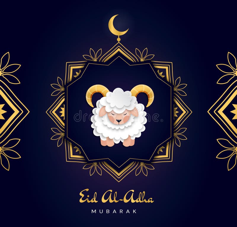 Пиршество арабского поддачи: Пиршество Mubarak al-Adha Eid приветствия поддачи Красочная поздравительная открытка вектора бесплатная иллюстрация Пиршество арабского поддачи: Пиршество Mubarak al-Adha Eid приветствия поддачи Красочная поздравительная открытка вектора бесплатная иллюстрация