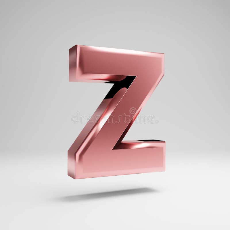 Письмо z объемного лоснистого розового золота uppercase изолированное на белой предпосылке бесплатная иллюстрация Письмо z объемного лоснистого розового золота uppercase изолированное на белой предпосылке бесплатная иллюстрация