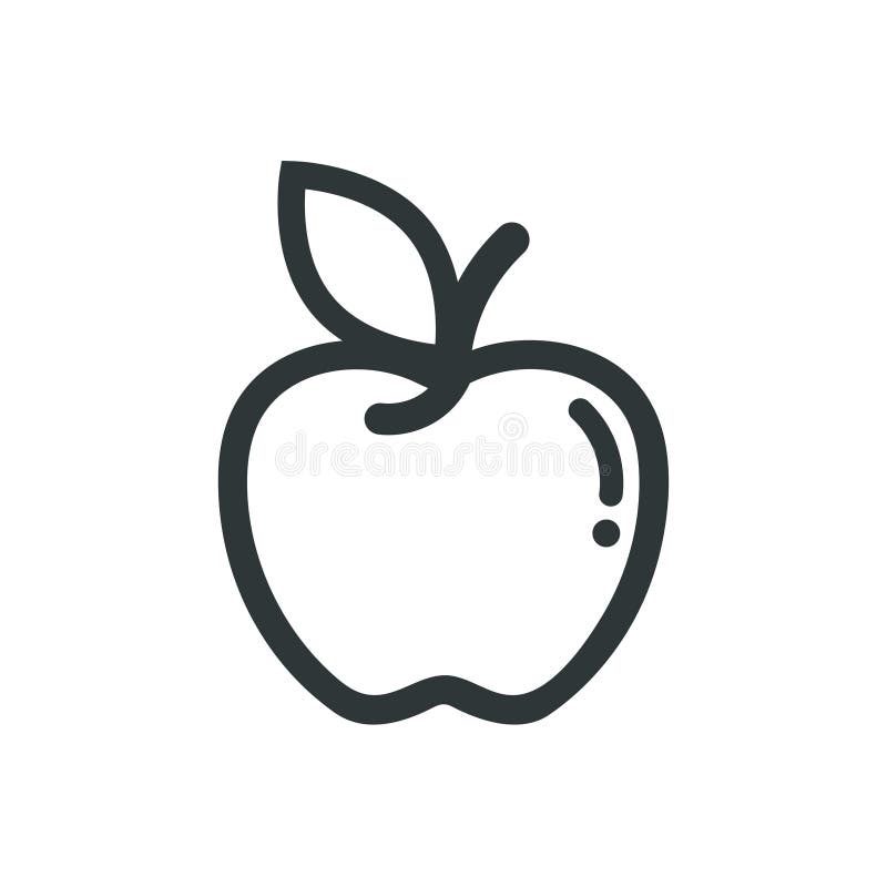 План вектора яблока мультфильма милый бесплатная иллюстрация