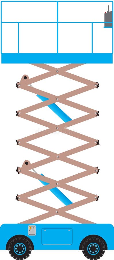 платформа подъема scissor бесплатная иллюстрация платформа подъема scissor бесплатная иллюстрация