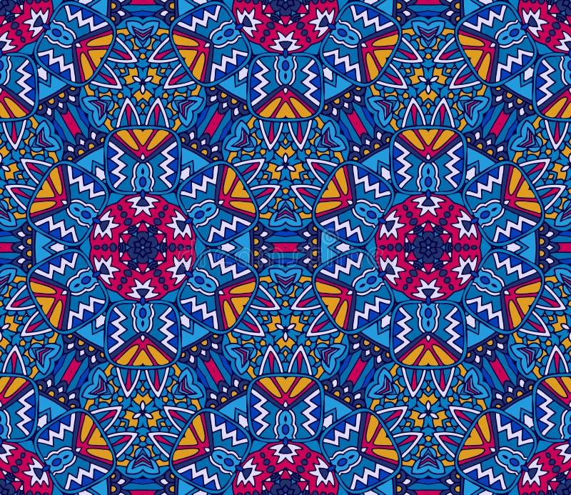 Племенной винтажный абстрактный геометрический этнический безшовный ornamental картины бесплатная иллюстрация Племенной винтажный абстрактный геометрический этнический безшовный ornamental картины бесплатная иллюстрация