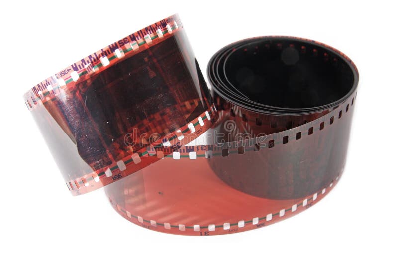 Film reel isolated on white. Film reel isolated on white