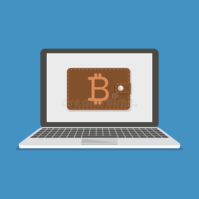 Плоская современная идея проекта технологии cryptocurrency, обмена bitcoin, минирования bitcoin бесплатная иллюстрация