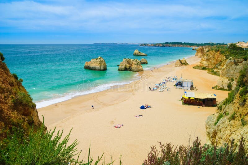 пляж algarve стоковая фотография пляж algarve стоковая фотография