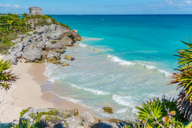 Пляж Tulum в Мексике Америке стоковое изображение rf Пляж Tulum в Мексике Америке стоковое изображение rf