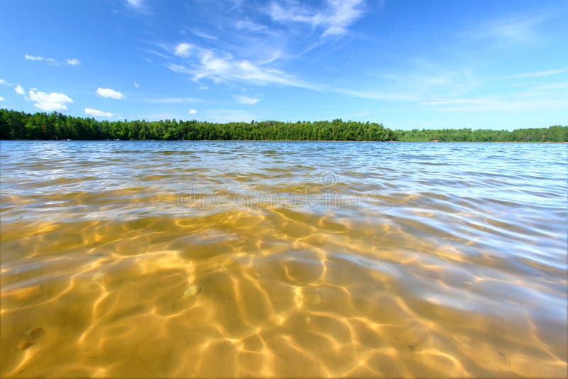 Пляж заплывания Northwoods стоковые изображения rf Пляж заплывания Northwoods стоковые изображения rf