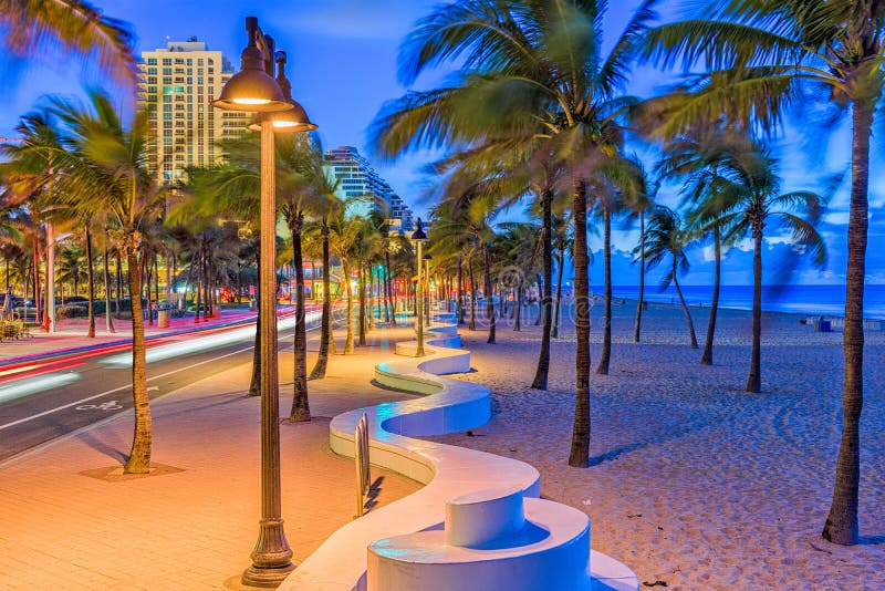Ft. Lauderdale, Florida, USA on the beach strip. Ft. Lauderdale, Florida, USA on the beach strip.