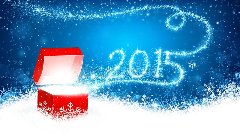 Подарок 2015 рождества бесплатная иллюстрация Подарок 2015 рождества бесплатная иллюстрация