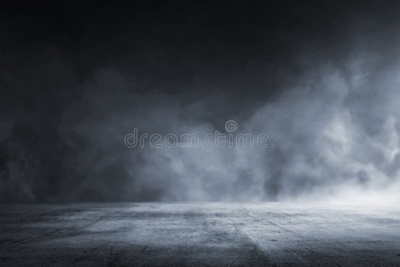 Texture dark concrete floor with mist or fog. Texture dark concrete floor with mist or fog