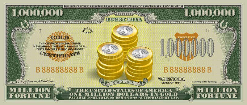 банкнота 1000000 долларов сша