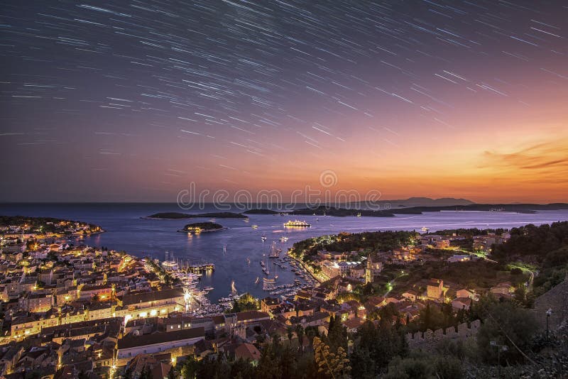 From the old Fortica Spanjola Fortification on the hills near Hvar town a beatiful panorama on the village can be witnessed. Patient enough to wait for the stars to come out, the whole scene is captured from late sunset until an hour beyond the blue hour. The vibrance and liveliness of the harbour town radiates into the night. From the old Fortica Spanjola Fortification on the hills near Hvar town a beatiful panorama on the village can be witnessed. Patient enough to wait for the stars to come out, the whole scene is captured from late sunset until an hour beyond the blue hour. The vibrance and liveliness of the harbour town radiates into the night.
