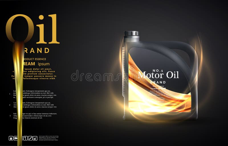 Engine oil advertisement background. Motor oil vector illustration Engine oil advertisement background. Motor oil vector illustration