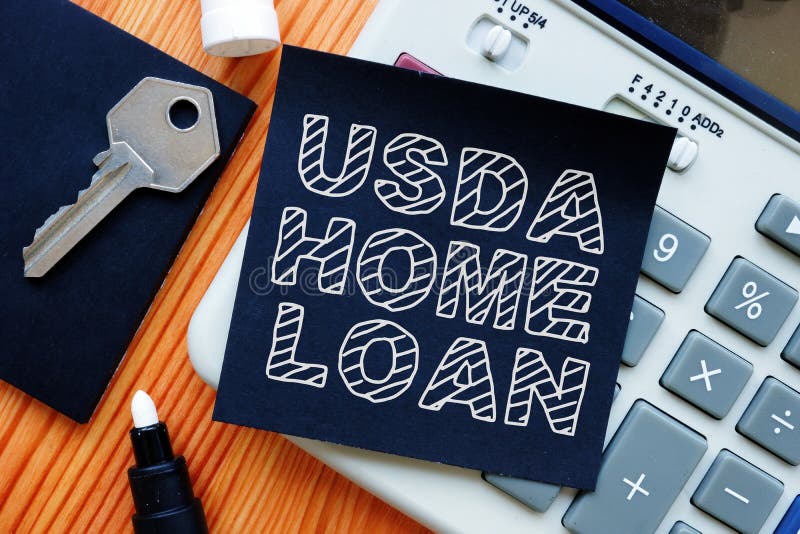 Business photo shows the hand written text usda home loan. Business photo shows the hand written text usda home loan
