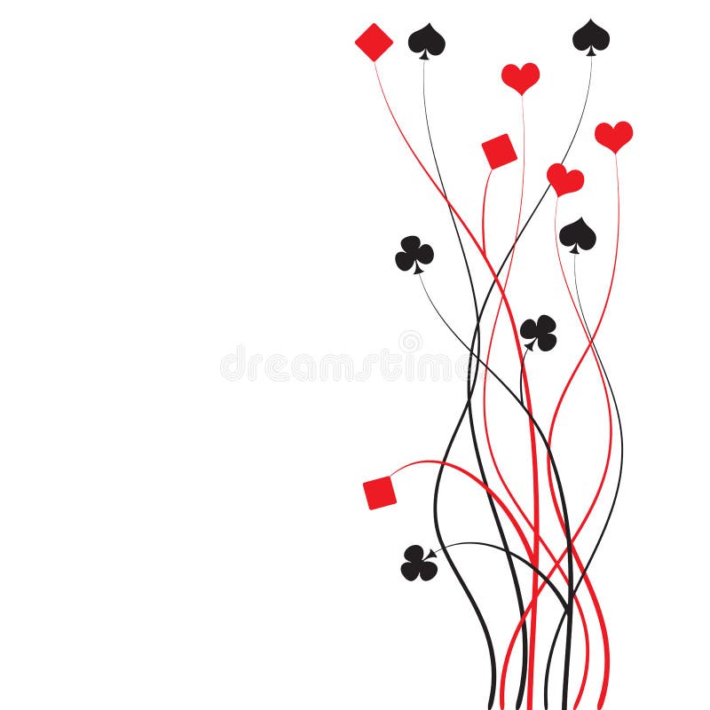 Poker, bridge - card game - vector illustration. Poker, bridge - card game - vector illustration