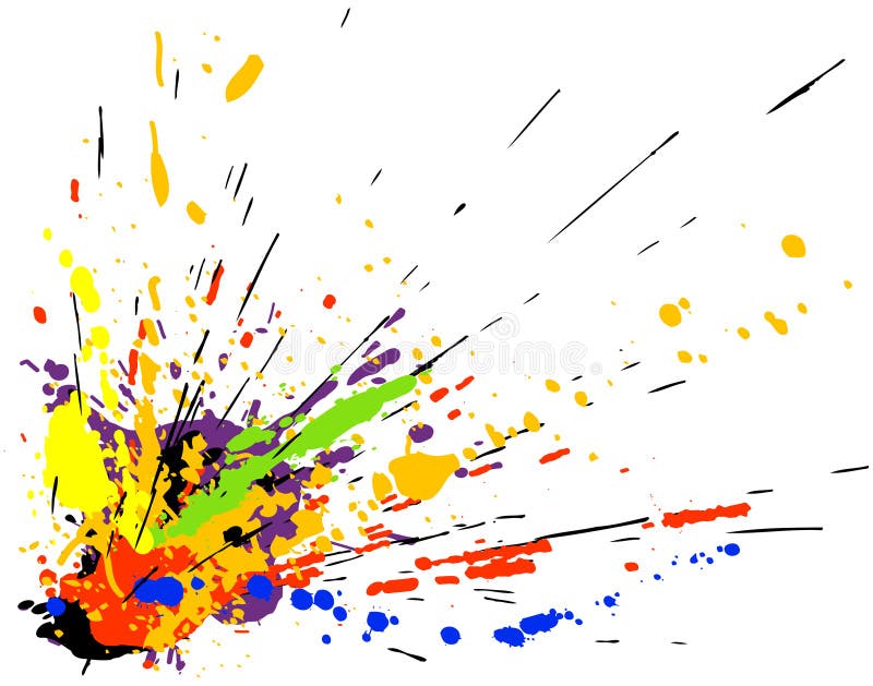 покрасьте splatter иллюстрация вектора покрасьте splatter иллюстрация вектора
