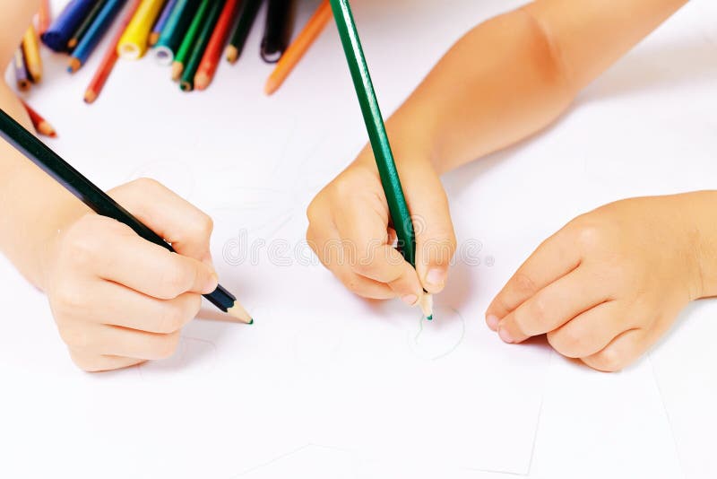 Нарисовано на бумаге стоковая фотография rf