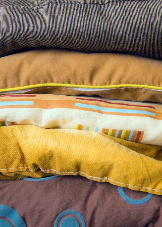 Background of a five colored pillows. Background of a five colored pillows.