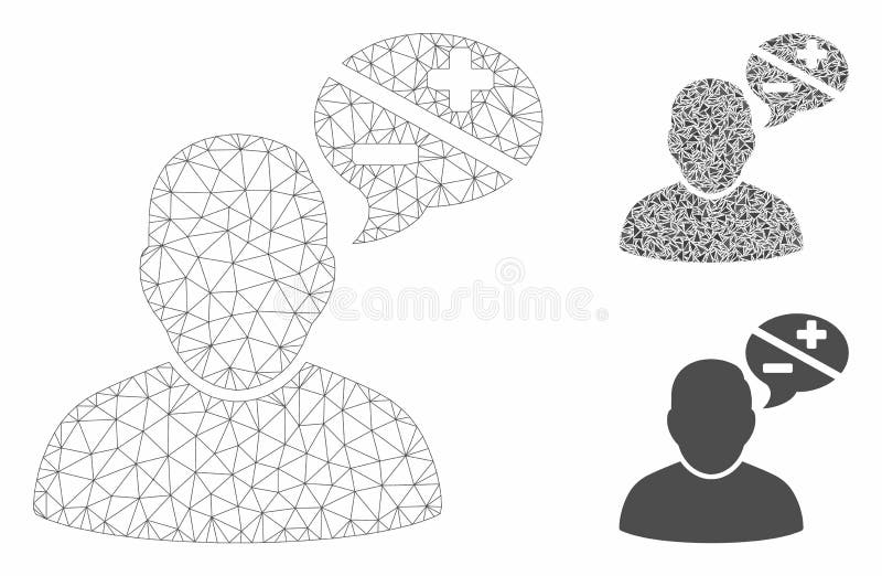 Пользовательские аргументы векторной модели Mesh Carcass и треугольного значка Mosaic иллюстрация штока