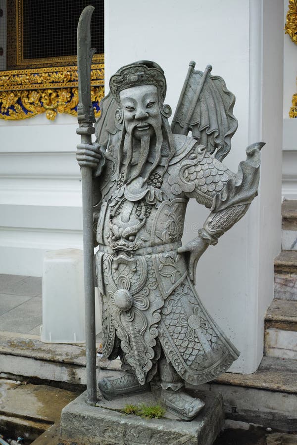 Попечитель Wat Pho китайский каменный, Бангкок, Таиланд стоковое изображение Попечитель Wat Pho китайский каменный, Бангкок, Таиланд стоковое изображение
