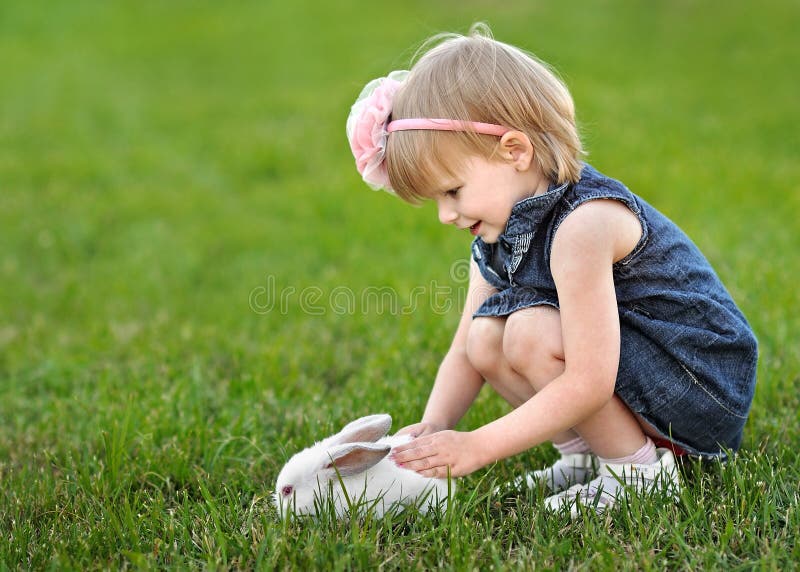 Portrait of little girl outdoors in summer. Portrait of little girl outdoors in summer