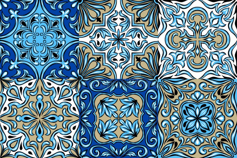 Португальская картина керамической плитки azulejo иллюстрация штока Португальская картина керамической плитки azulejo иллюстрация штока